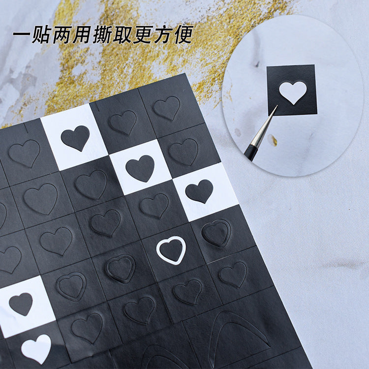 Wholesale flower love butterfly spray gun spray template nail nail stickers